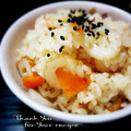 inyako's cooksnap of when they made ちくわの炊き込みご飯.