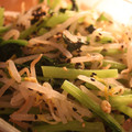 BiwacoJune's cooksnap of when they made 時短レシピ！もやしと小松菜の塩ゴマ和え.