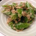 ことりんころ's cooksnap of when they made スナップえんどうの ♪シーチキマヨ♪和え.