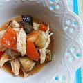 いしまいﾁｬﾝ's cooksnap of when they made 茄子とトマトと蒸し鶏のレモン醤油マリネ.