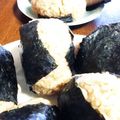 なおみも's cooksnap of when they made これ美味しいよ～煮卵風半熟卵入りおにぎり.