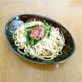 monti12's cooksnap of when they made じゃこと大葉のパスタに梅をのせて❤.