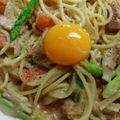 トリノオリンピック☆'s cooksnap of when they made トマトの豆乳うどんカルボナーラ♬.