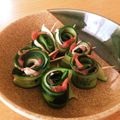 しみかの's cooksnap of when they made クルクル梅きゅうり♪.