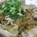 Ｋazu's cooksnap of when they made 玉ねぎたっぷり生姜焼き.