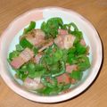 もりけ's cooksnap of when they made ★ﾋﾟｰﾏﾝとﾍﾞｰｺﾝのおかか醤油炒め.