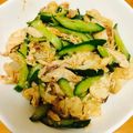a0imama♡'s cooksnap of when they made 超簡単★鶏肉とキュウリのさっぱり和え.