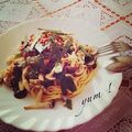 みきぼー。's cooksnap of when they made ダイエットメニュー☆きのこと納豆の満腹パスタ.