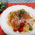 ミル丸ママ's cooksnap of when they made カニ缶とアボカドのトマトクリームパスタ.