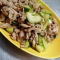 わんわんはる's cooksnap of when they made 豚バラときゅうりの塩コショウ炒め.