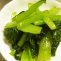 由芽15's cooksnap of when they made 小松菜のからし和え.