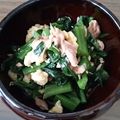 食いしん坊山ガール's cooksnap of when they made つるむらさき＆卵＆ツナのポン酢和え.