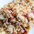 yuyuyummmk's cooksnap of when they made ひき肉入り具だくさんチャーハン.