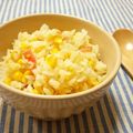 ムーのしっぽ's cooksnap of when they made 子供も大好き！小松菜とカニカマの炒飯.