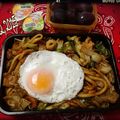 マロまろマロン's cooksnap of when they made ランチに簡単♪焼きうどん！ソース焼そば風.