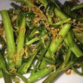 marmite☆'s cooksnap of when they made 空芯菜とじゃこのニンニク炒め.