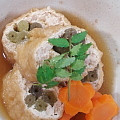 雪野ハル's cooksnap of when they made ふきと鶏ひき肉の信田巻き.