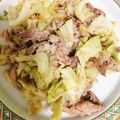 クック7G3UW2☆'s cooksnap of when they made 超簡単☆豚肉と春キャベツの炒め物.
