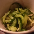 実希男's cooksnap of when they made キユウリとみようがの酢の物.