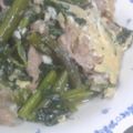 七色ワクチン's cooksnap of when they made 美味☆空芯菜(エンサイ)と玉子の炒めもの.