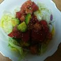 もんすけまま's cooksnap of when they made 激ウマ！アボカドとマグロのユッケ風サラダ.