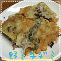 まゆちゃろ's cooksnap of when they made 簡単♡野菜たっぷり♪和風チヂミ.