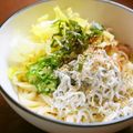 うさぎのシーマ's cooksnap of when they made 釜揚げしらすのGOMAサラダうどん.