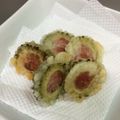 まいごの２わんこ's cooksnap of when they made ゴーヤ☆ウィンナ〜入りフライパンで天ぷら.
