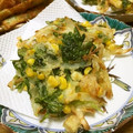 yuba_holic's cooksnap of when they made ★トウモロコシとみつばのかき揚げ★.