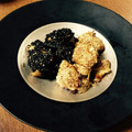 fabila's cooksnap of when they made 揚げない唐揚げ　鶏肉のごま焼き.