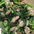 かめのたろう's cooksnap of when they made 空芯菜と豚肉の生姜炒め.