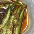 ハチコーン's cooksnap of when they made レンジで簡単に☆おくらの煮浸し.