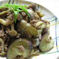 caramel-cookie's cooksnap of when they made ナスとキノコの肉味噌炒め.