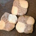 よっちゃんもち★'s cooksnap of when they made コーヒーとミルクのモザイククッキー.