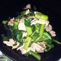 ぴよっこ725's cooksnap of when they made すぐ出来る！豚肉とつるむらさきのゴマ炒め.