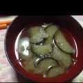 tyanncyonn's cooksnap of when they made 夏★茄子・夕顔・茗荷のお味噌汁♪.