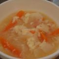 なお♡ぴ's cooksnap of when they made じゃが芋、人参、玉ねぎのかき玉味噌汁.