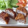 ニコハピさん's cooksnap of when they made 豚小間肉のトンカツ弁当.