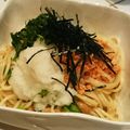 ダッフィーニーうに's cooksnap of when they made 鮭フレークとおろし納豆のスパゲッティー.
