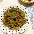 とらりる's cooksnap of when they made しし唐と豚肉のピリッと春雨炒め.