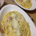夕飯は６時です's cooksnap of when they made 失敗なしの絶品カルボナーラ♪.