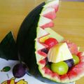 あんみまま's cooksnap of when they made すいかサメ作ってみた！.