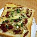 はざくら's cooksnap of when they made まぐろフレーク缶で◇和風チーズトースト◇.
