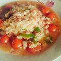 ★千愛★'s cooksnap of when they made 朝ご飯ランチに★夏野菜のトマトリゾット.