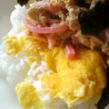 柳さき's cooksnap of when they made 簡単☆シーチキンと紅生姜のごまドレ丼.