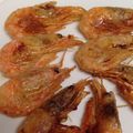 なか☆chibi's cooksnap of when they made 甘えび頭でエビ煎餅風～♪.