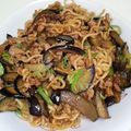 のぶのよめ's cooksnap of when they made みそ味最高☆麻婆ナス風焼きラーメン.