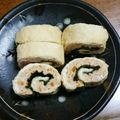 み〜も's cooksnap of when they made お弁当に!油揚げの鶏・紫蘇・海苔くるくる.