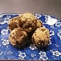 おおなべ's cooksnap of when they made あん玉（ごまあん）★お抹茶のお菓子に.