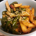 やそん's cooksnap of when they made さつま芋とピーマンの油不要で甘味噌炒め.